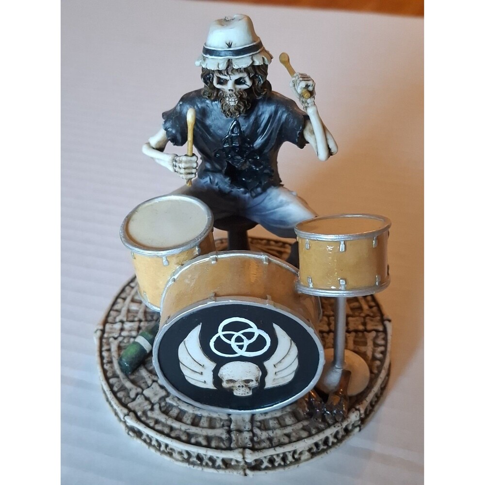 Summit Collection Cold Cast Resin Skeleton Drummer Collectible 2008